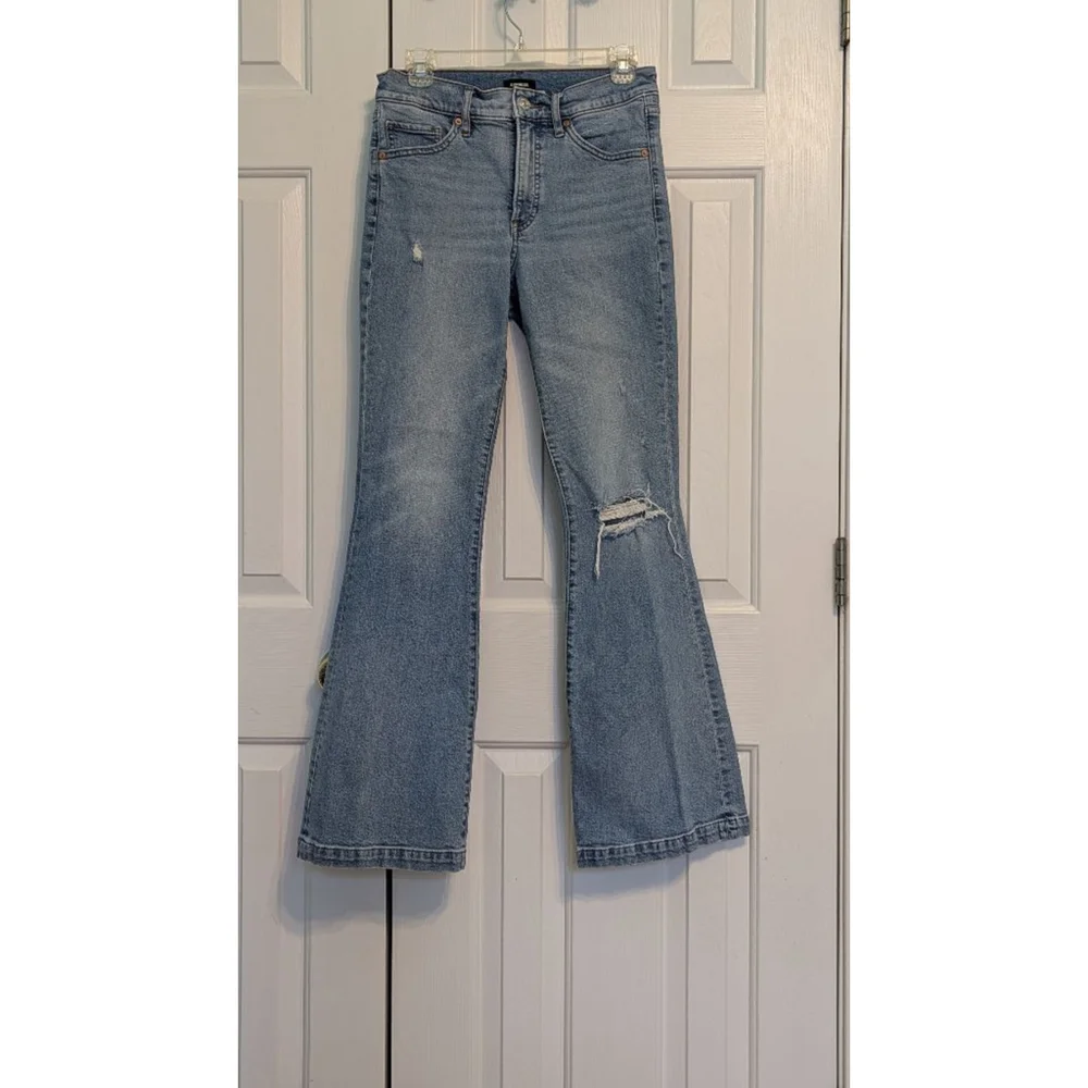 Women's Express Flare Midrise Jeans Size 4R Blue